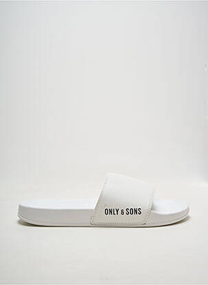 Tongs blanc ONLY&SONS homme