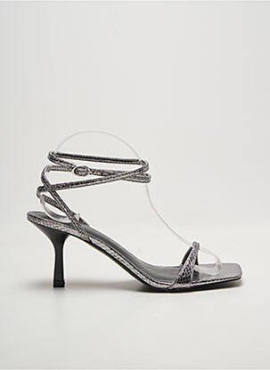 Sandales/nu pieds argent MANGO femme