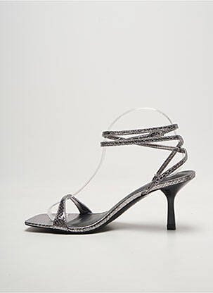 Sandales/nu pieds argent MANGO femme