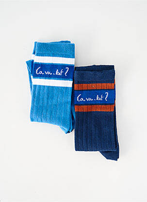 Chaussettes bleu LE FABULEUX MARCEL DE BRUXELLES femme
