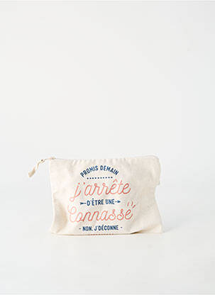 Trousse de toilette beige MONSIEUR TSHIRT femme
