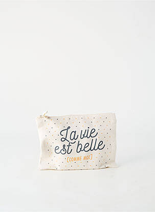 Trousse de toilette beige MONSIEUR TSHIRT femme