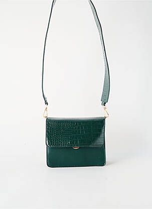 Sac fermeture rabat pressionné vert ONLY femme