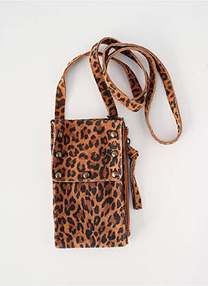 Sac fermeture fermeture aimantée marron PIECES femme