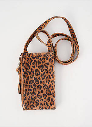 Sac fermeture fermeture aimantée marron PIECES femme