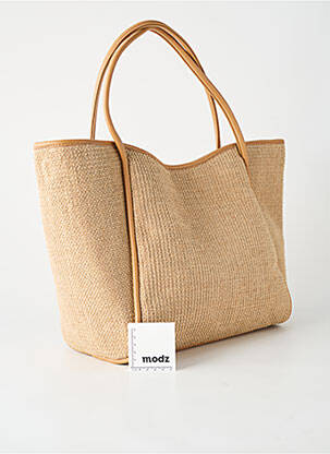 Sac fermeture fermeture aimantée beige PIECES femme