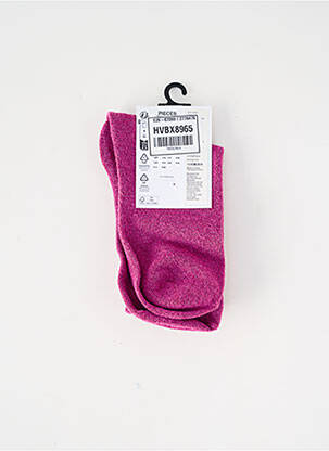 Chaussettes rose PIECES femme