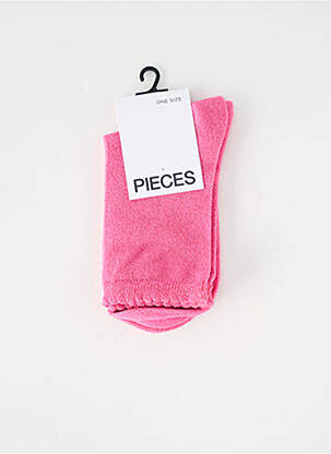 Chaussettes rose PIECES femme