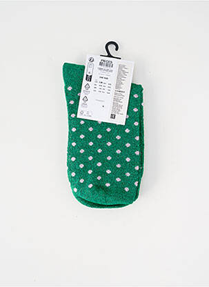 Chaussettes vert PIECES femme