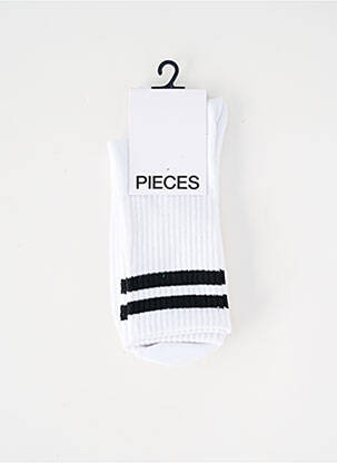 Chaussettes blanc PIECES femme