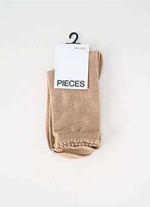 Chaussettes or PIECES femme