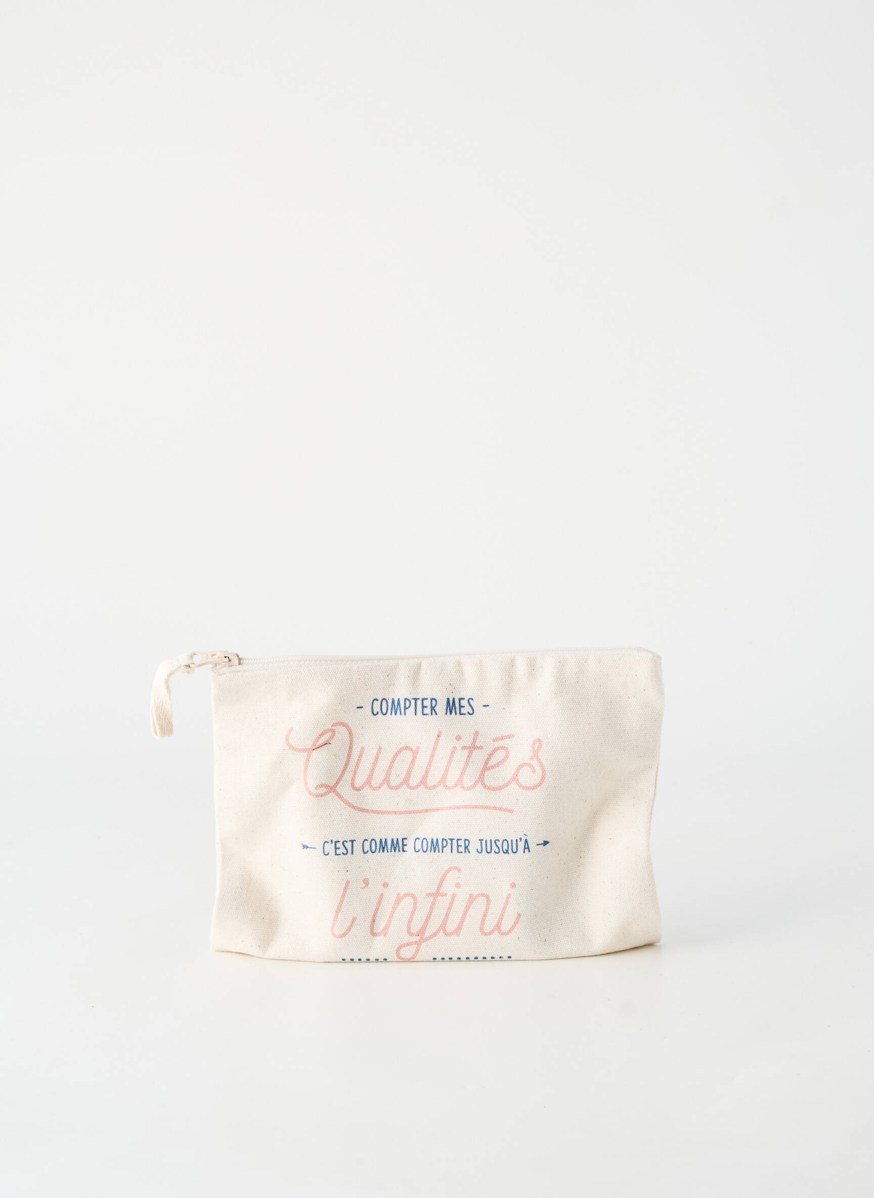 Trousse de toilette beige MONSIEUR TSHIRT femme