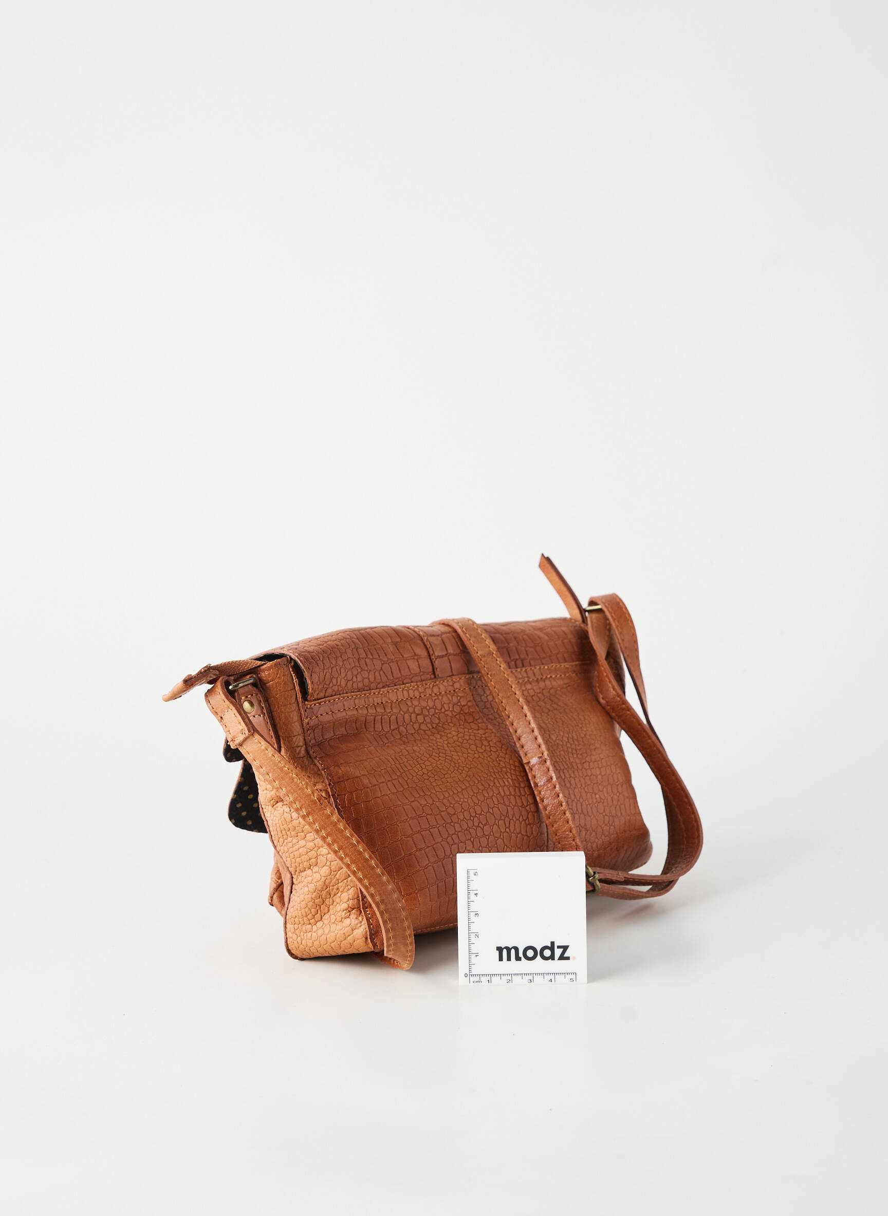 Sac bandoulière réglable marron PIECES femme