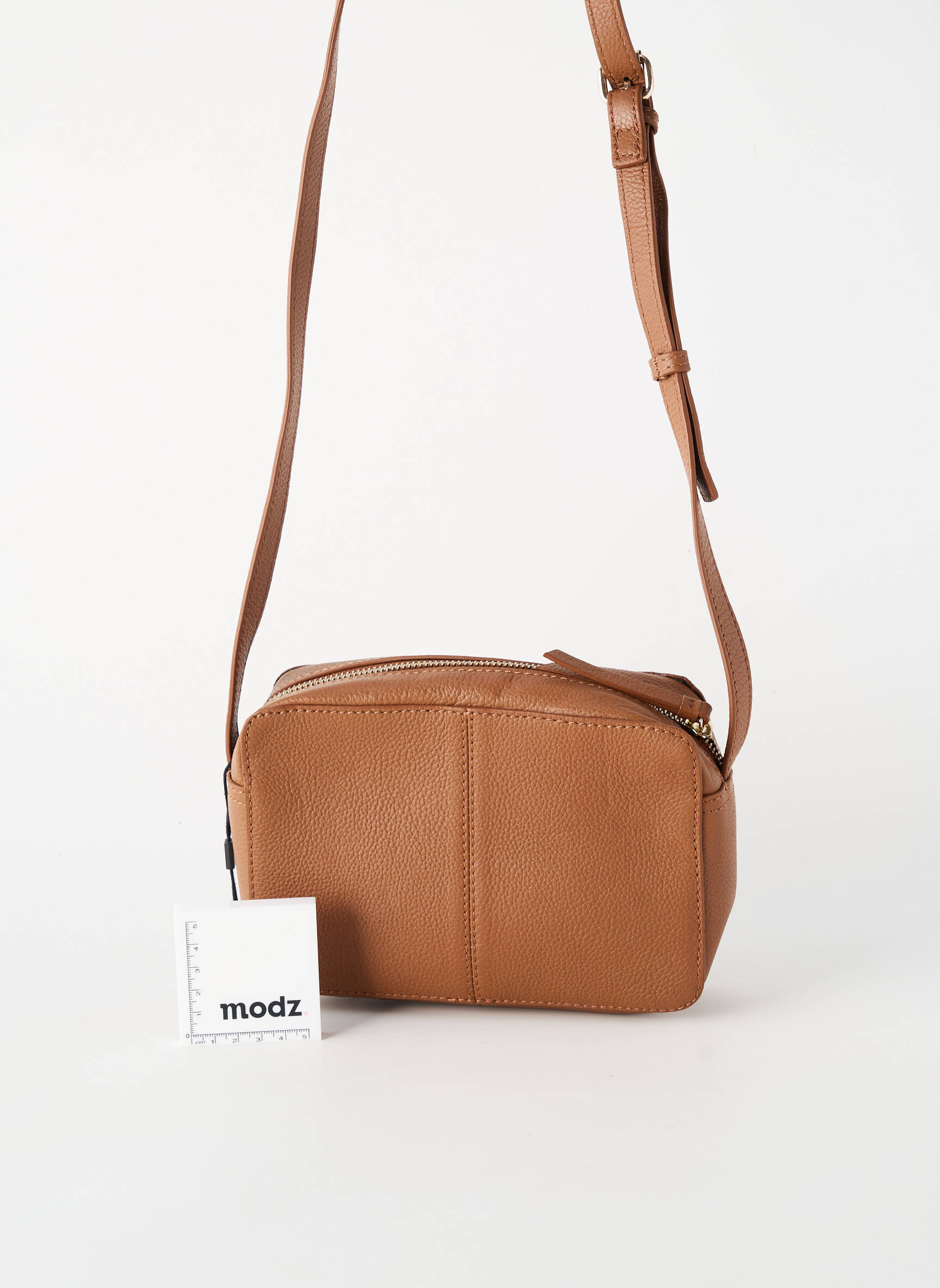 Sac bandoulière réglable marron PIECES femme