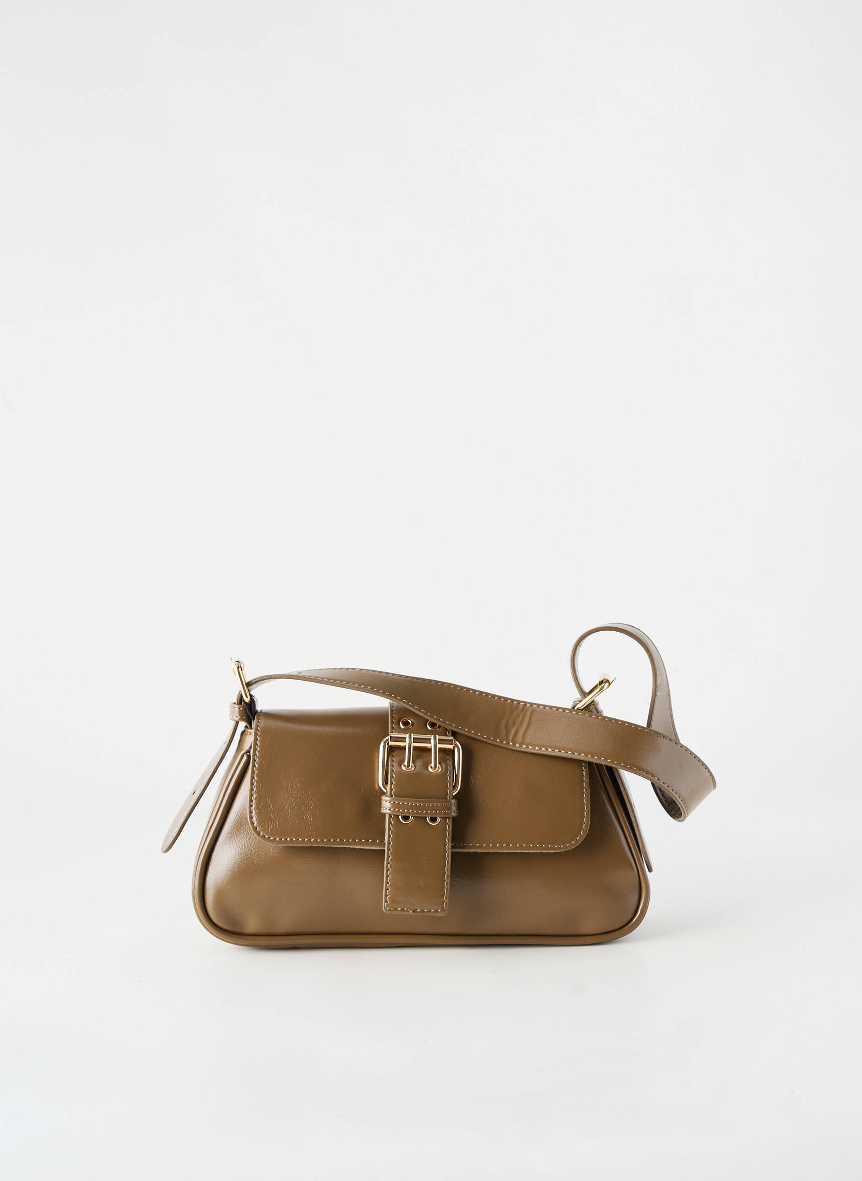 Sac fermeture fermeture aimantée marron PIECES femme