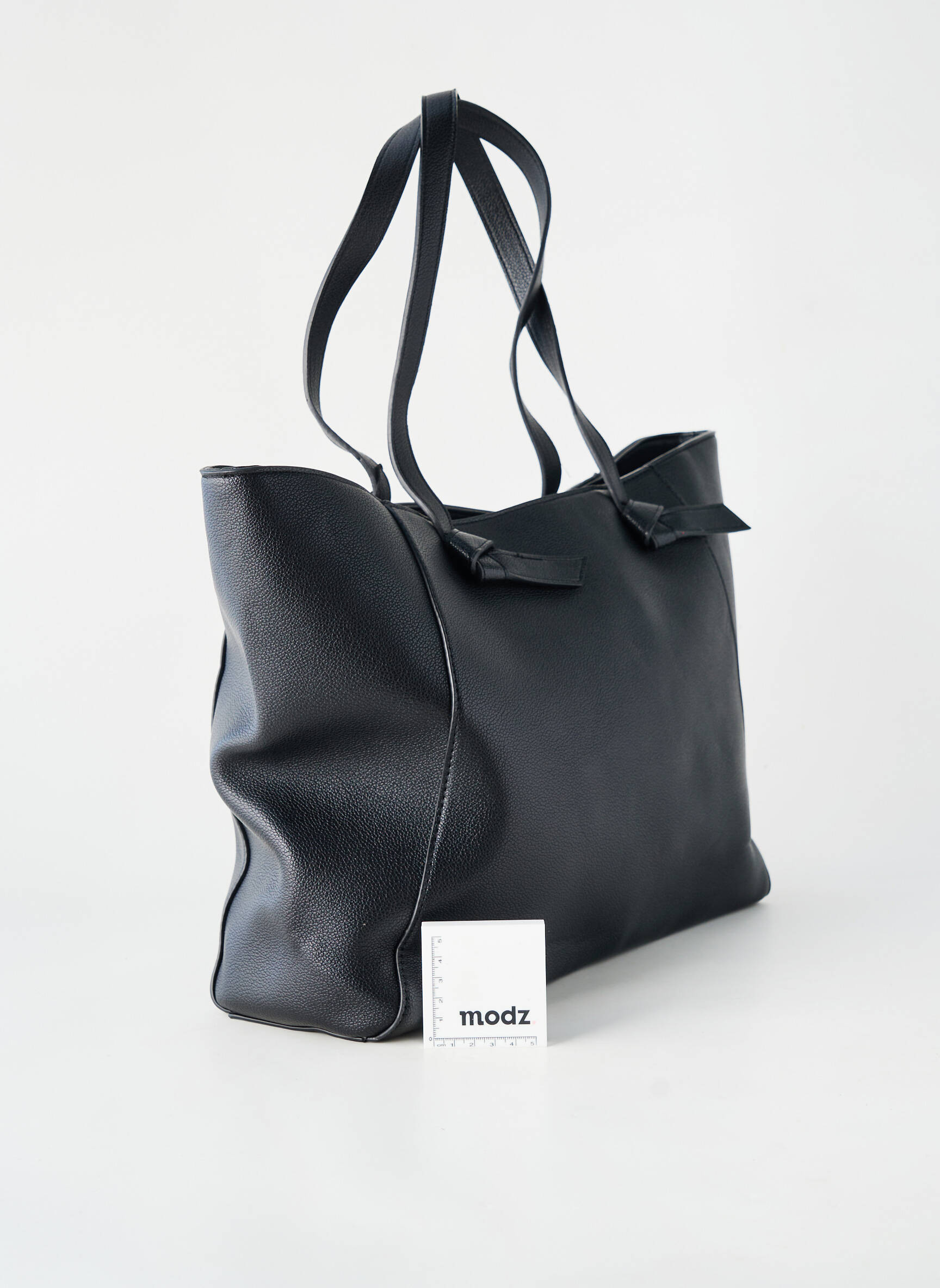 Sac poignée 2 anses de portée noir PIECES femme