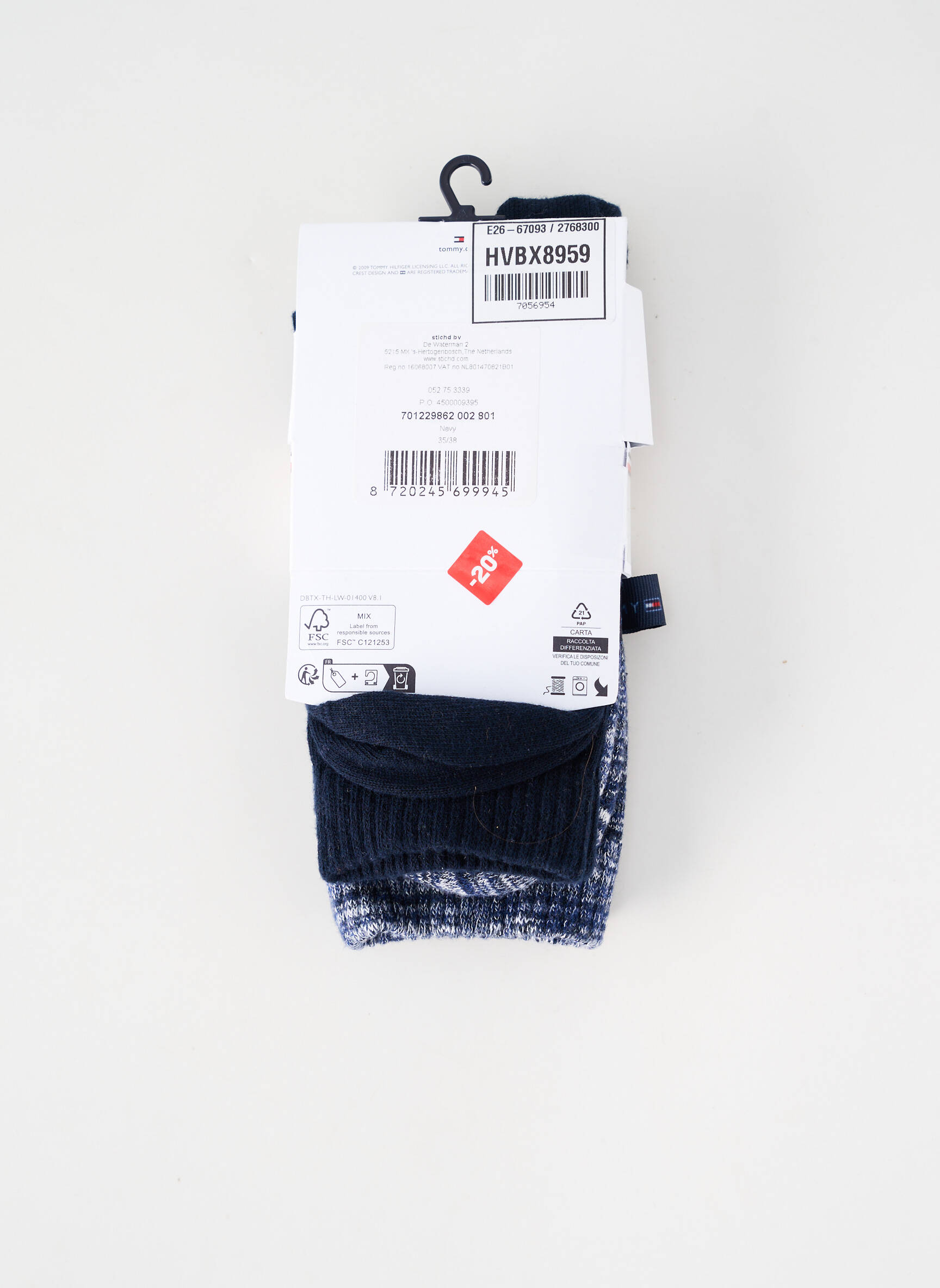 Chaussettes bleu TOMMY HILFIGER femme