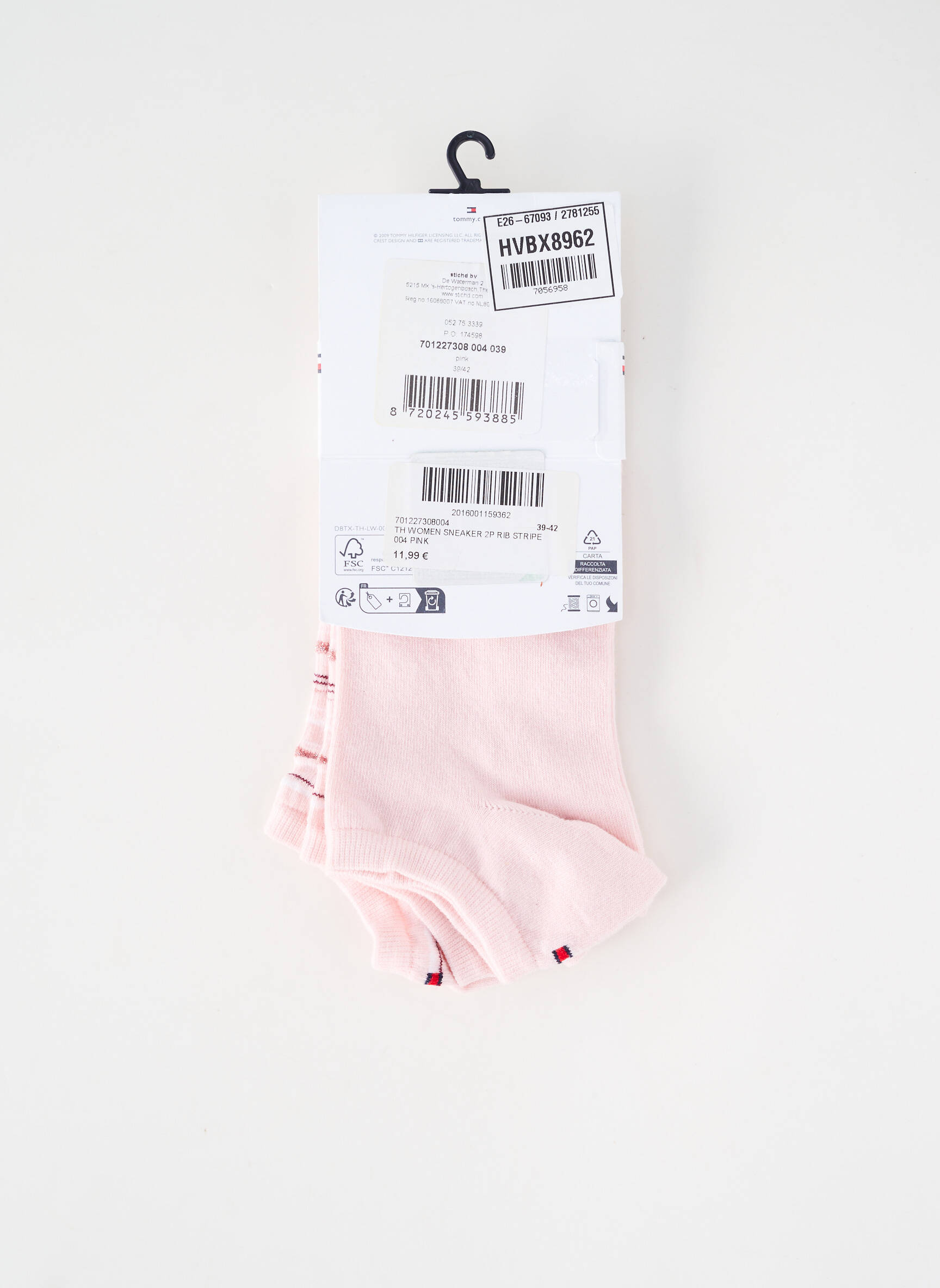 Chaussettes rose TOMMY HILFIGER femme