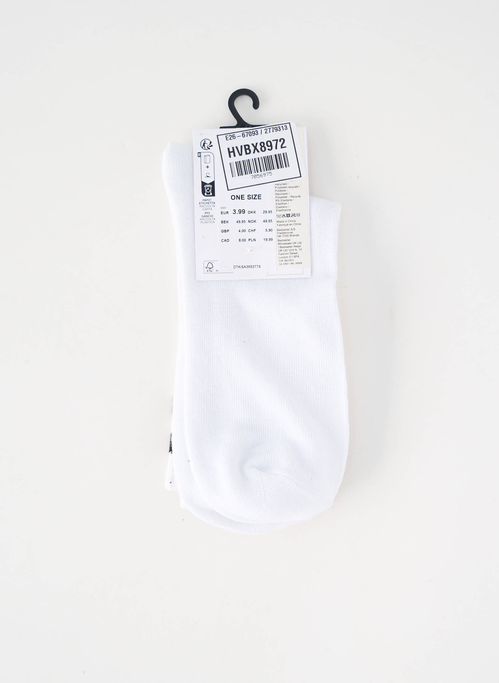 Chaussettes blanc PIECES femme