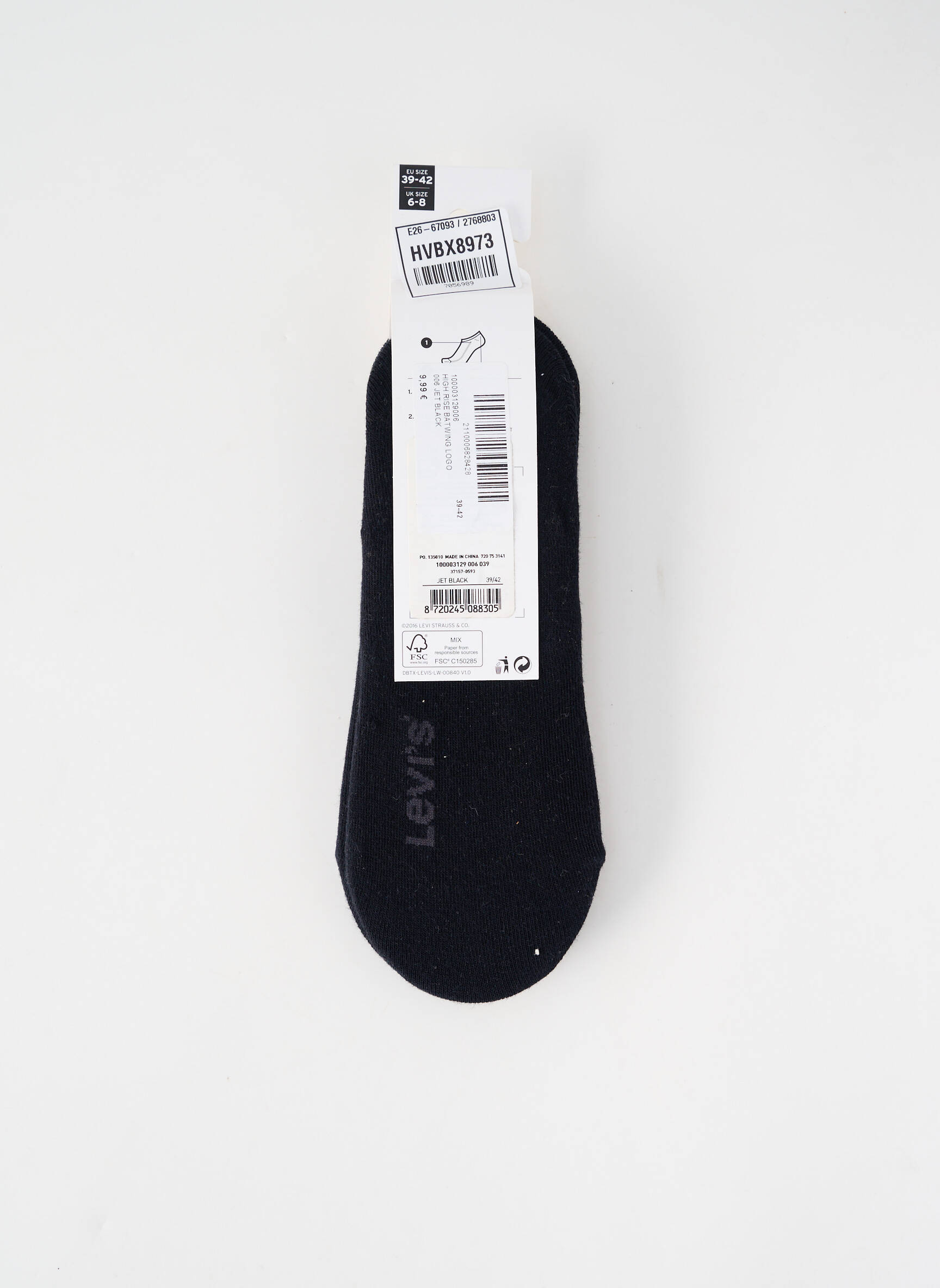 Chaussettes noir LEVI'S homme