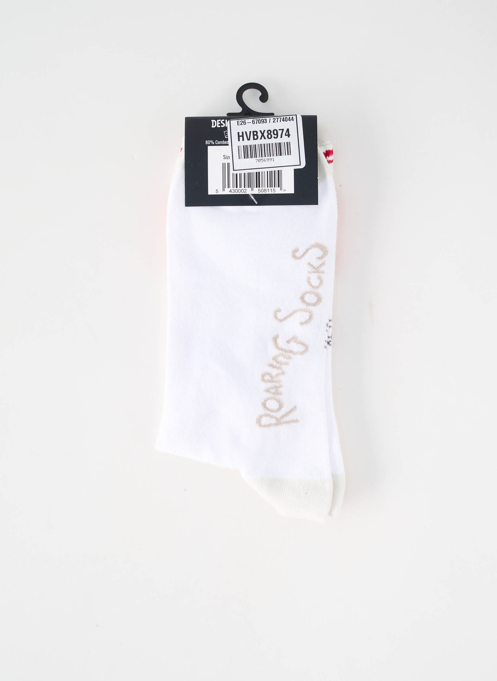 Chaussettes blanc ROARING SOCKS homme