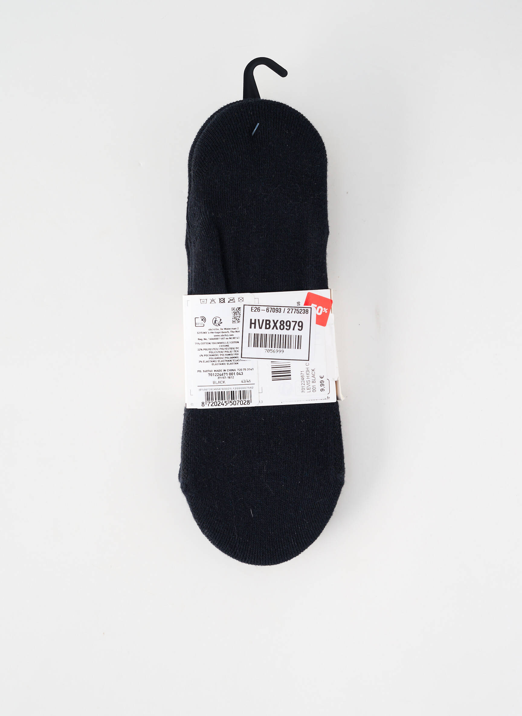 Chaussettes noir LEVI'S homme
