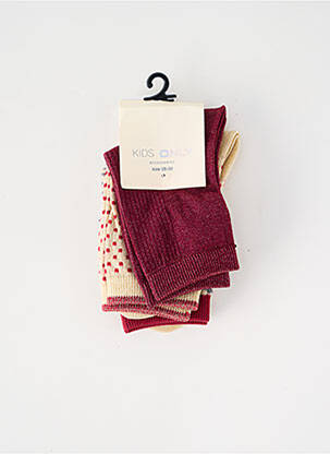 Chaussettes rouge ONLY fille