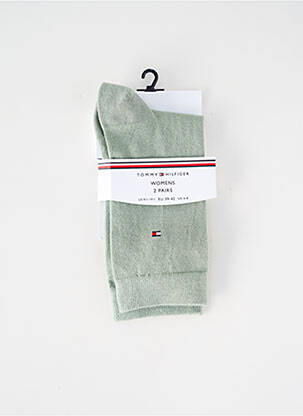Chaussettes vert TOMMY HILFIGER femme