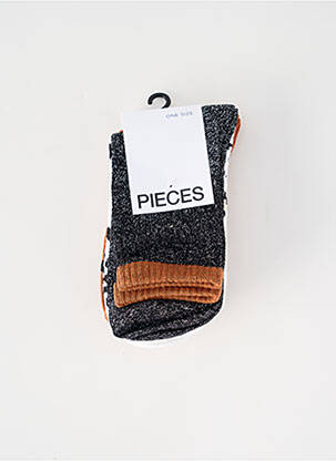 Chaussettes marron PIECES femme