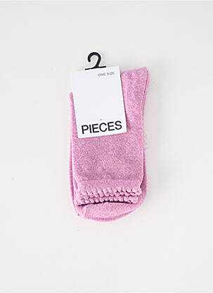 Chaussettes rose PIECES femme