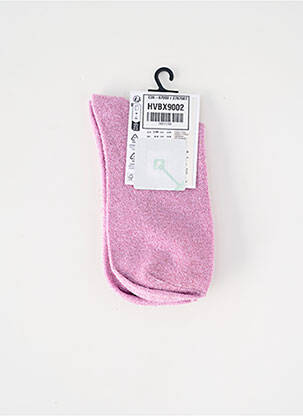 Chaussettes rose PIECES femme