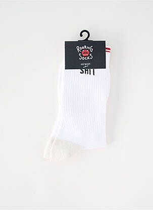 Chaussettes blanc ROARING SOCKS homme