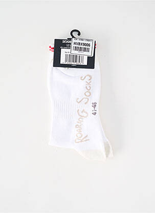 Chaussettes blanc ROARING SOCKS homme