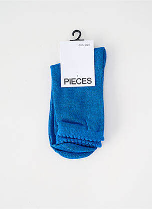 Chaussettes bleu PIECES femme