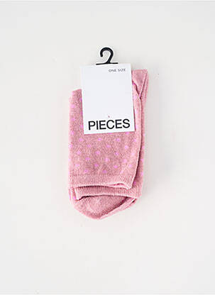 Chaussettes rose PIECES femme