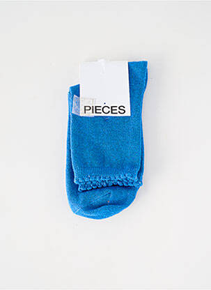 Chaussettes bleu PIECES femme