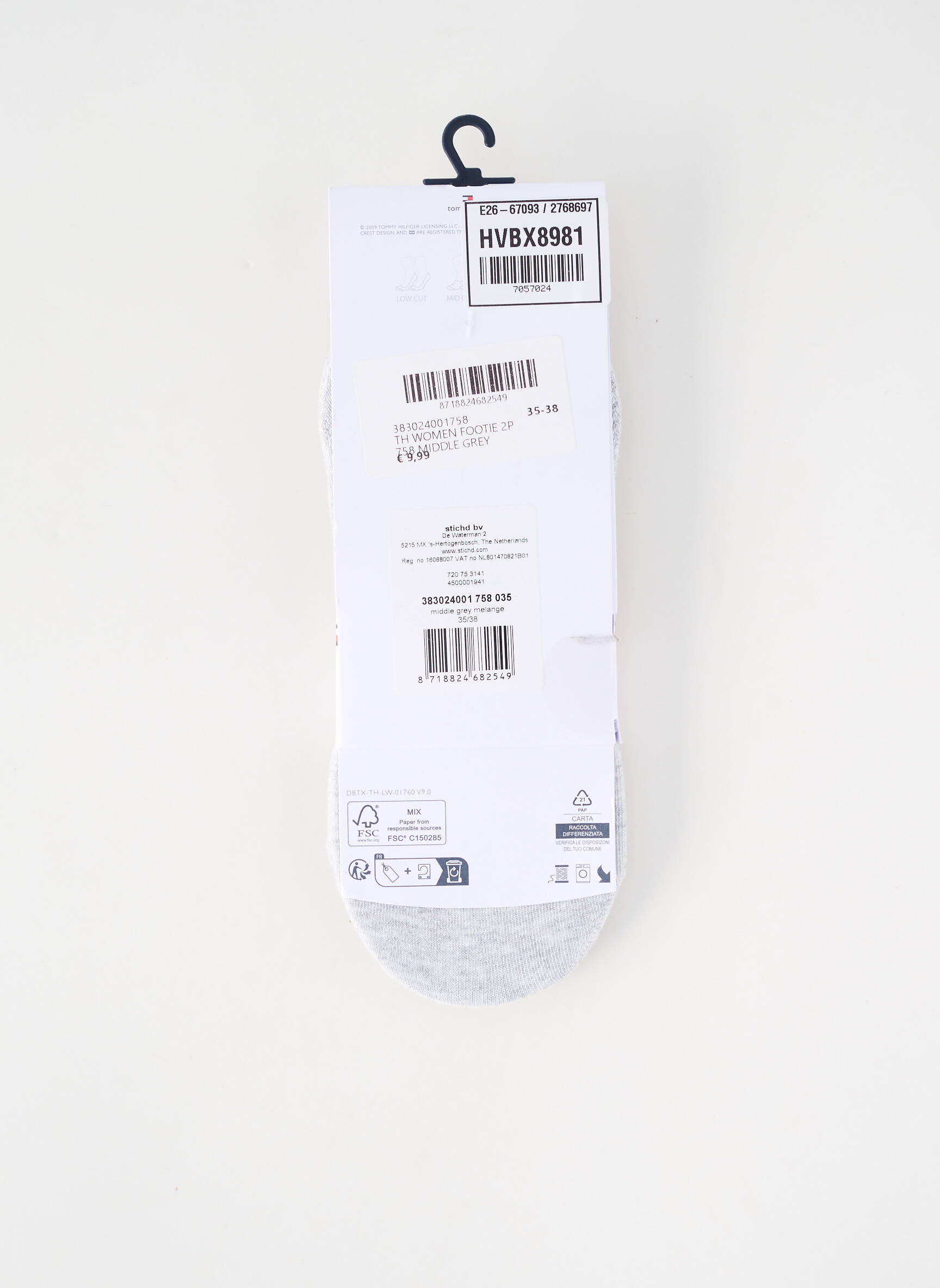 Chaussettes gris TOMMY HILFIGER femme