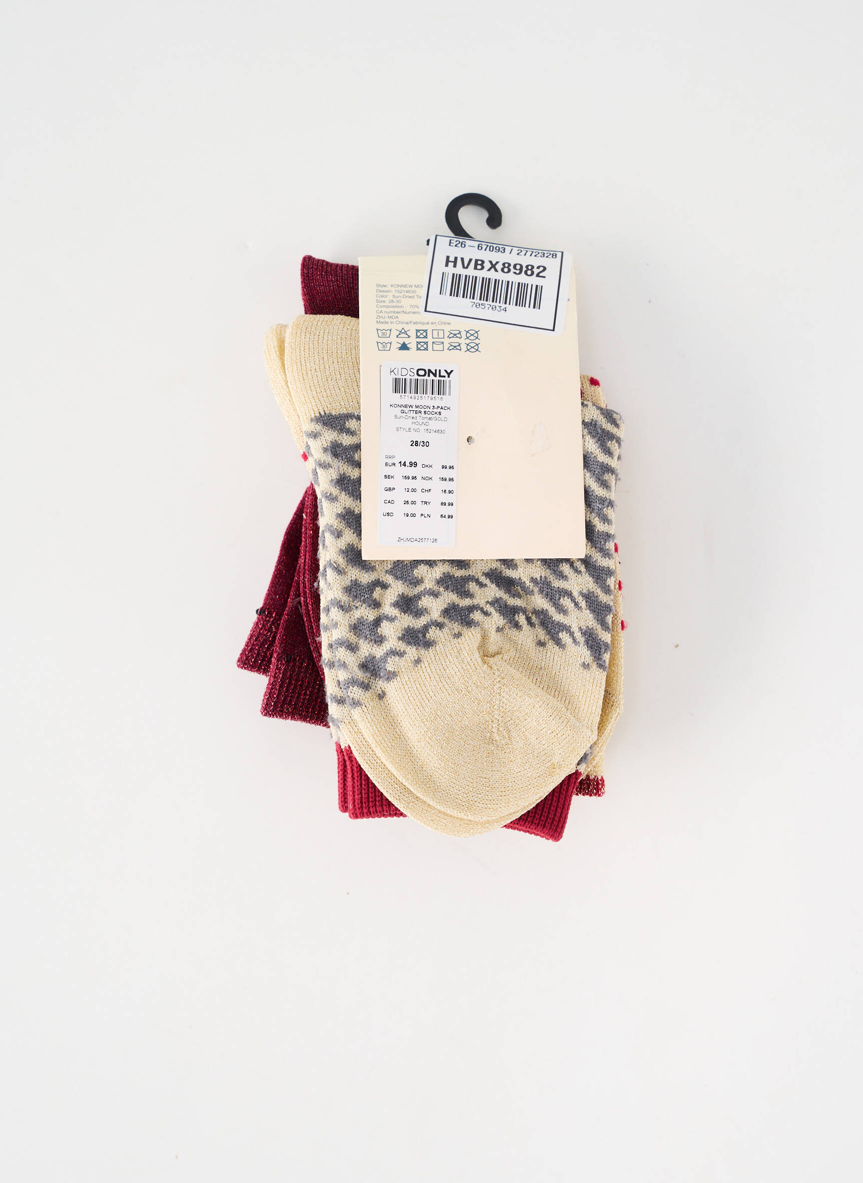Chaussettes rouge ONLY fille