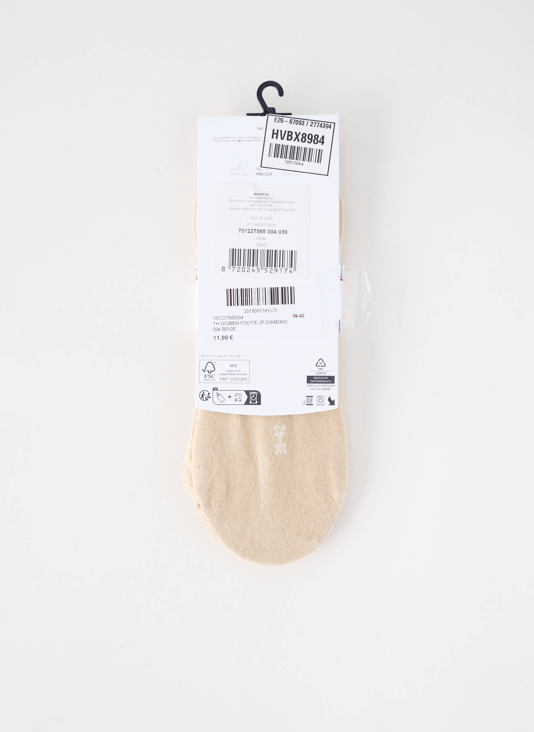 Chaussettes beige TOMMY HILFIGER femme