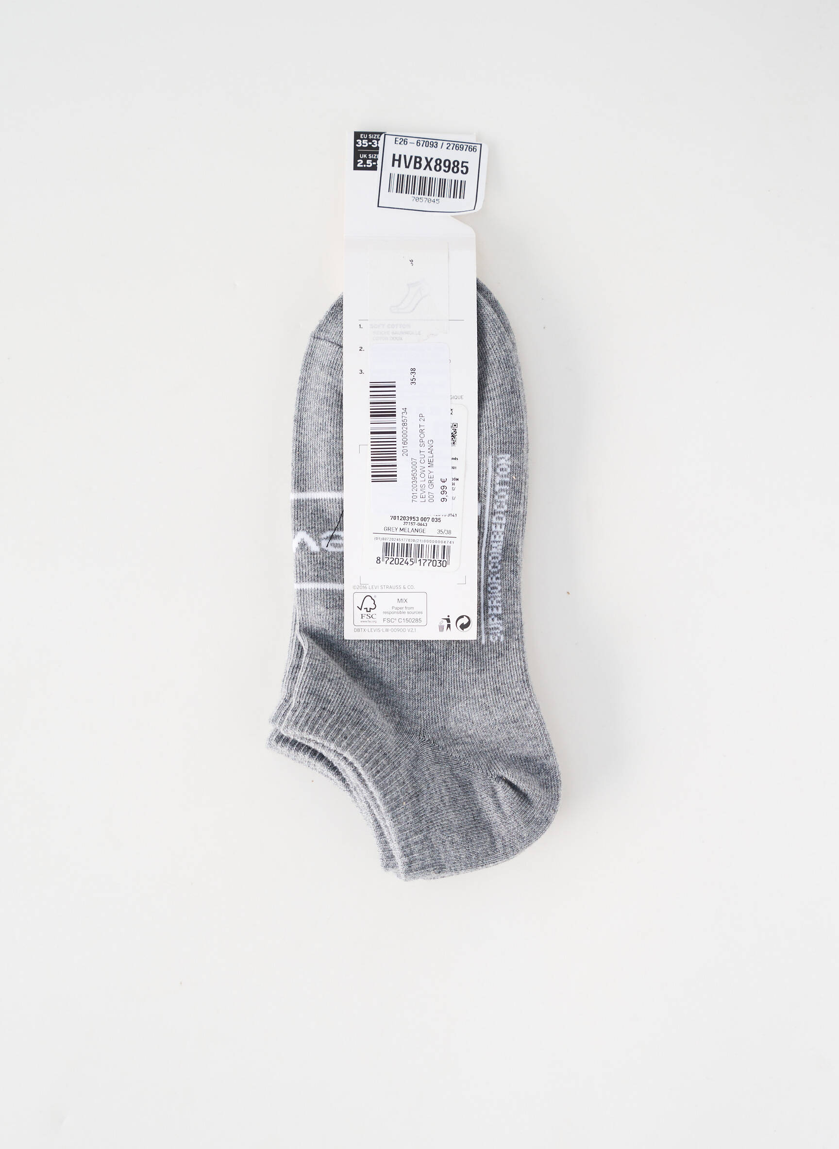 Chaussettes gris LEVI'S femme