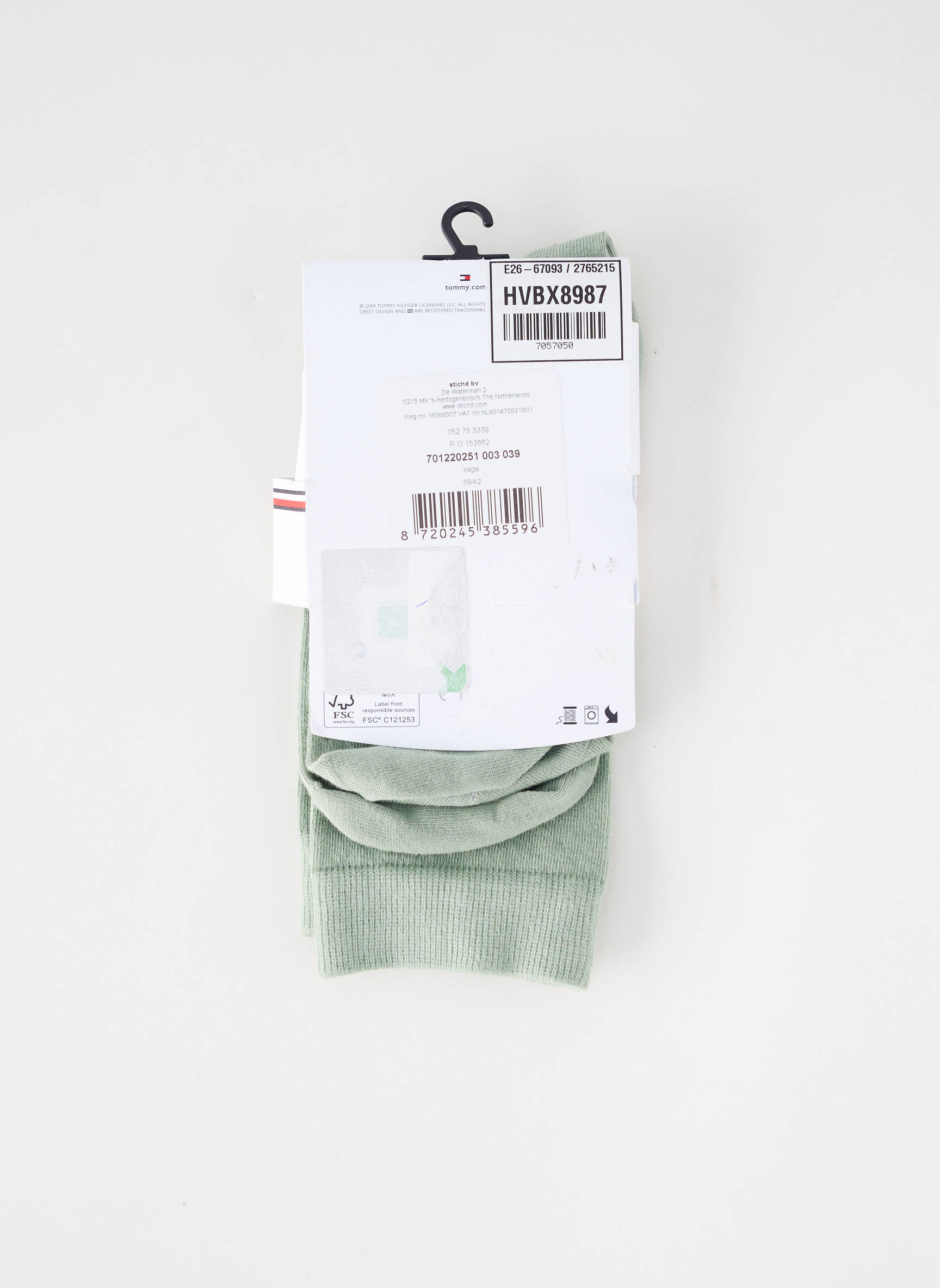 Chaussettes vert TOMMY HILFIGER femme