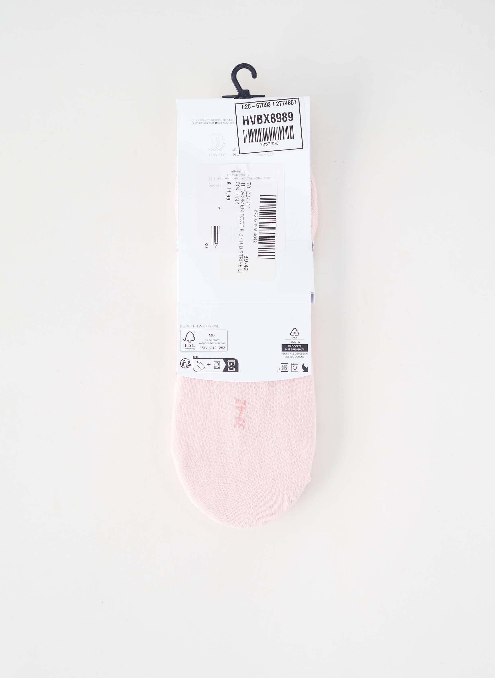 Chaussettes rose TOMMY HILFIGER femme
