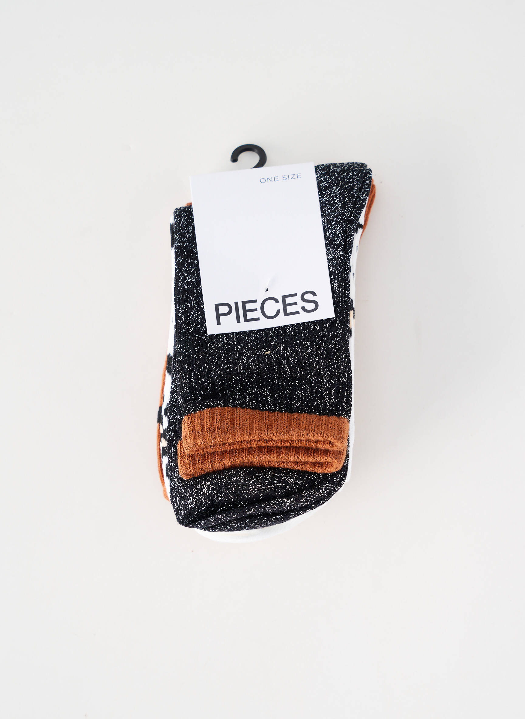 Chaussettes marron PIECES femme