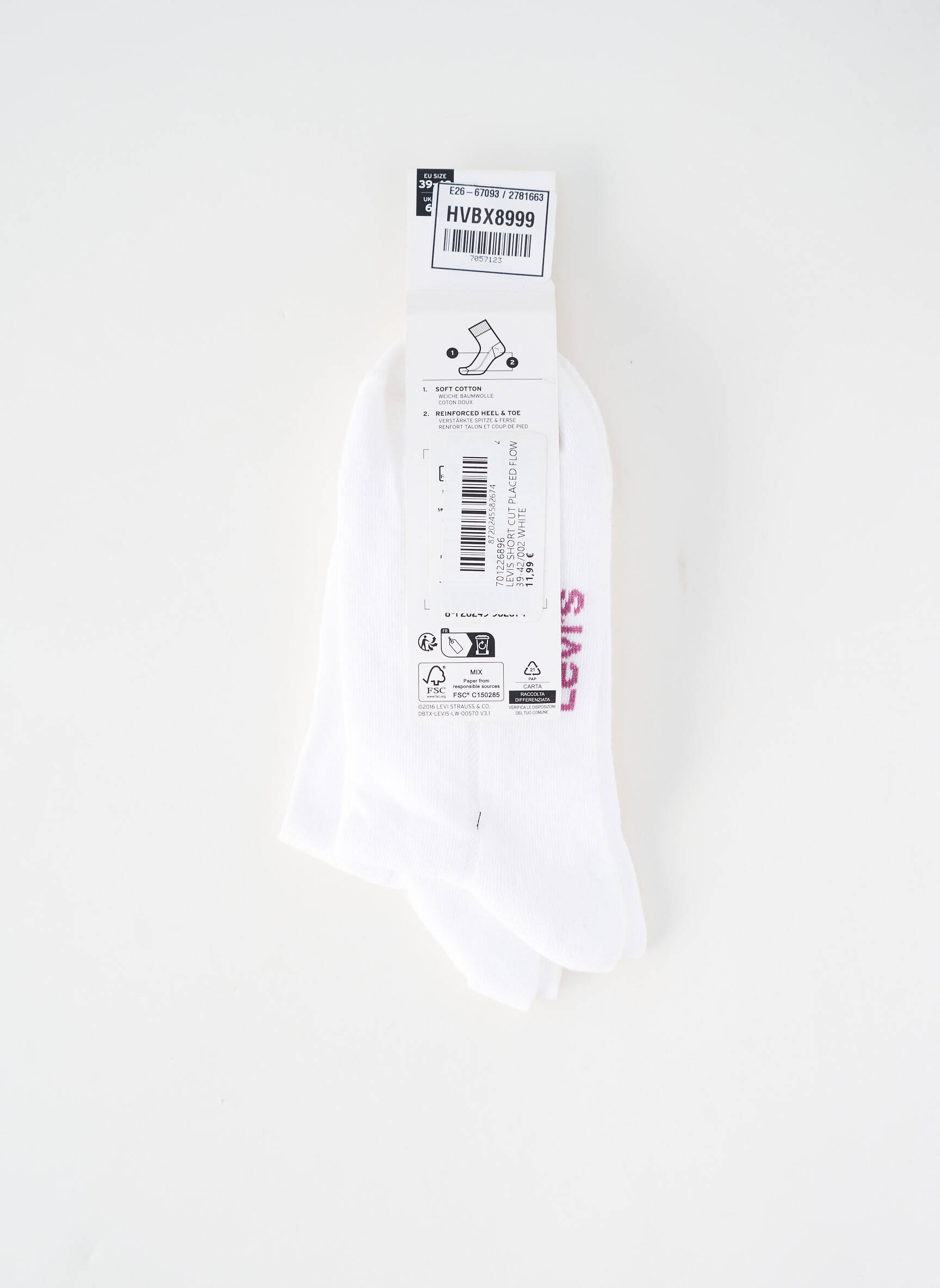 Chaussettes blanc LEVI'S femme
