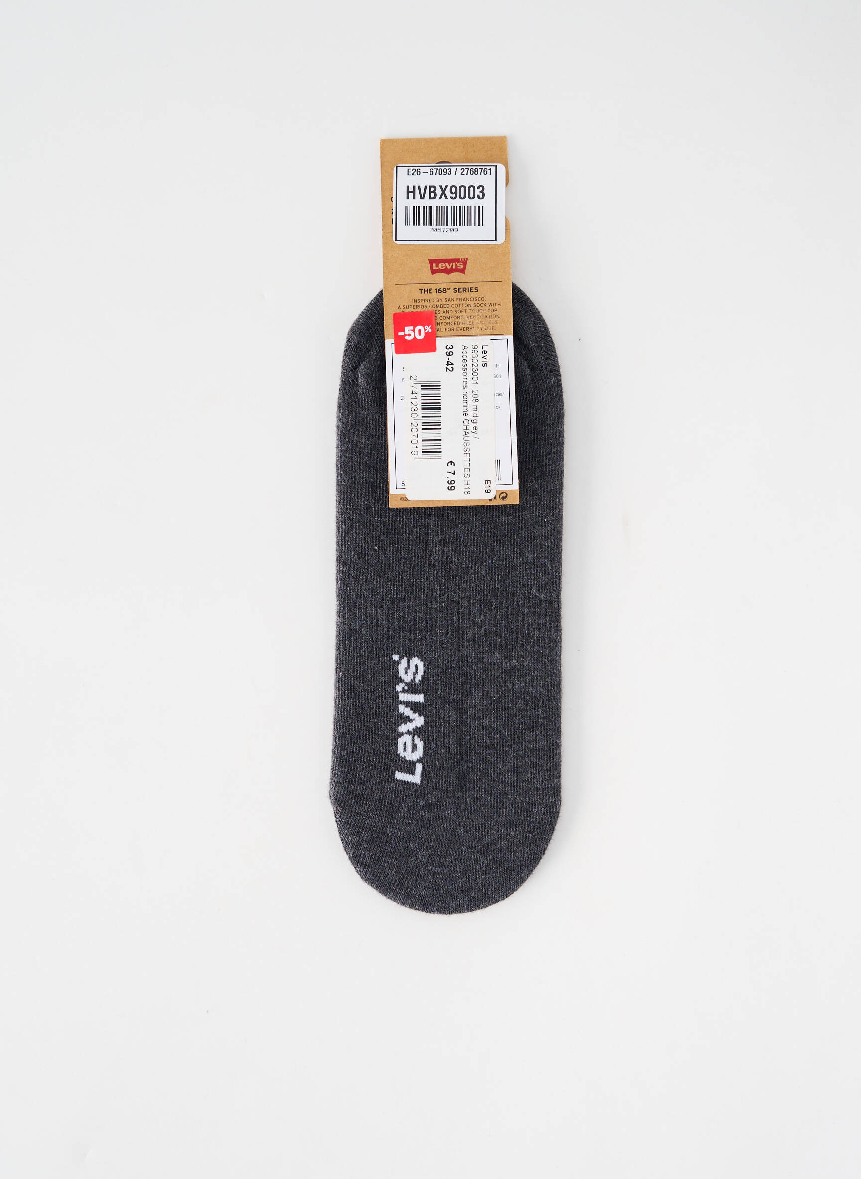 Chaussettes gris LEVI'S homme