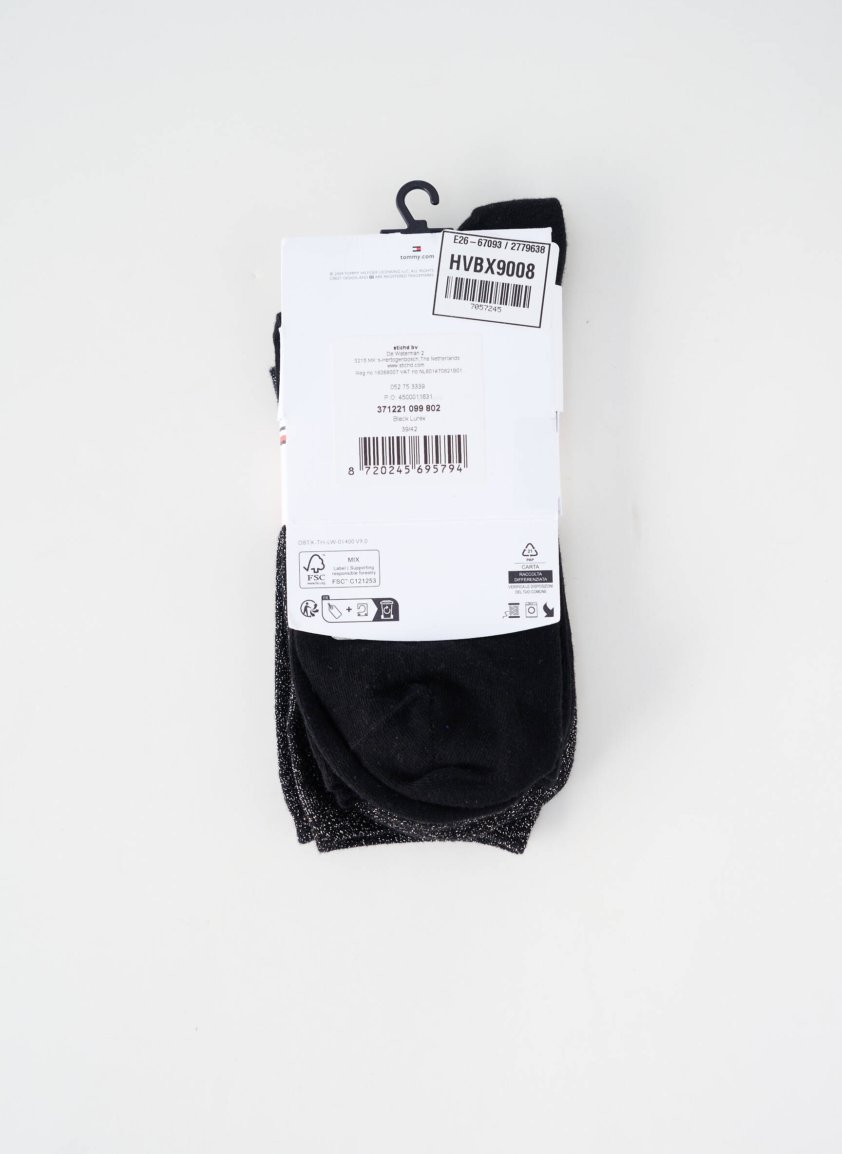 Chaussettes noir TOMMY HILFIGER femme