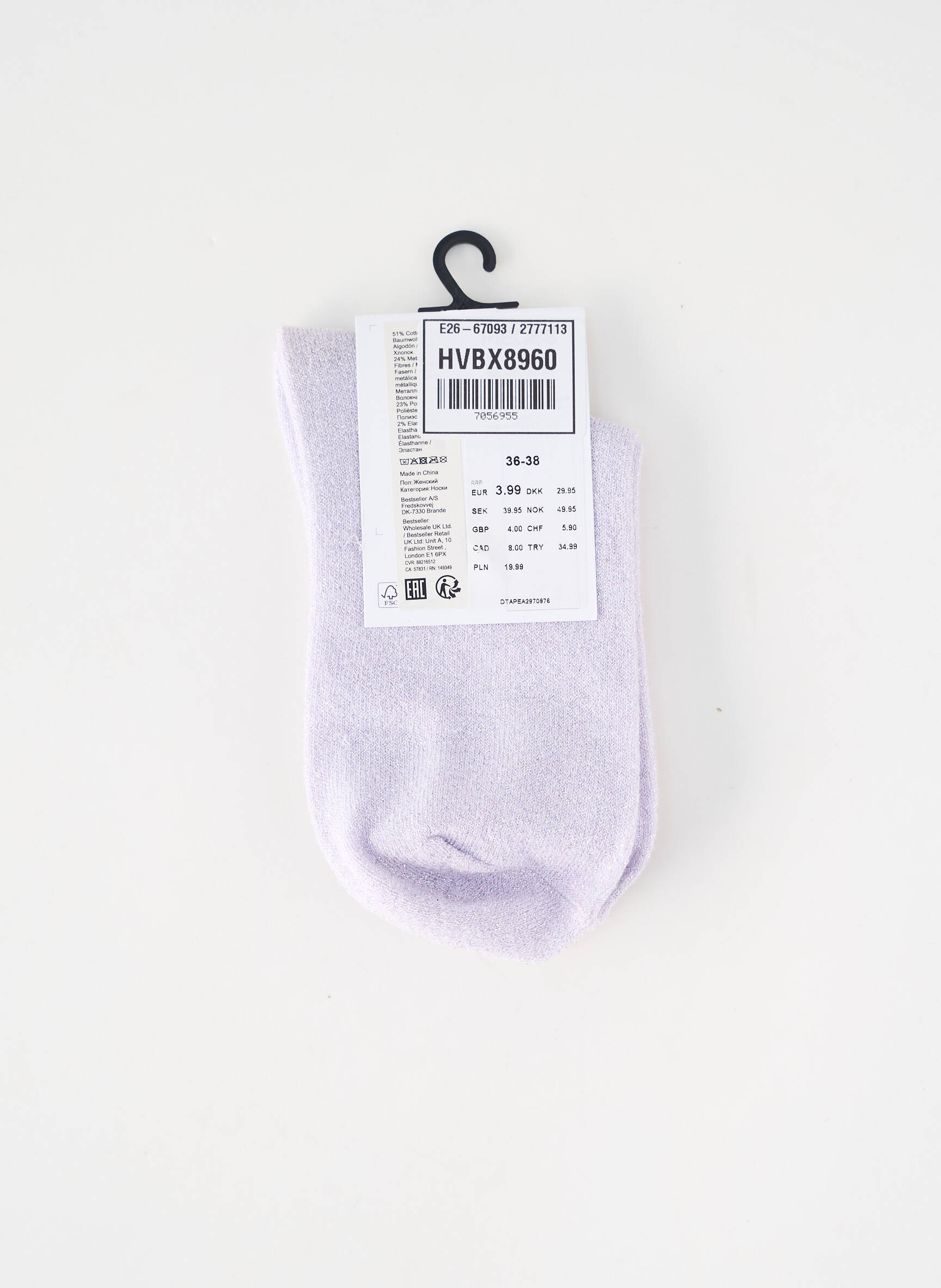 Chaussettes bleu LEVI'S homme