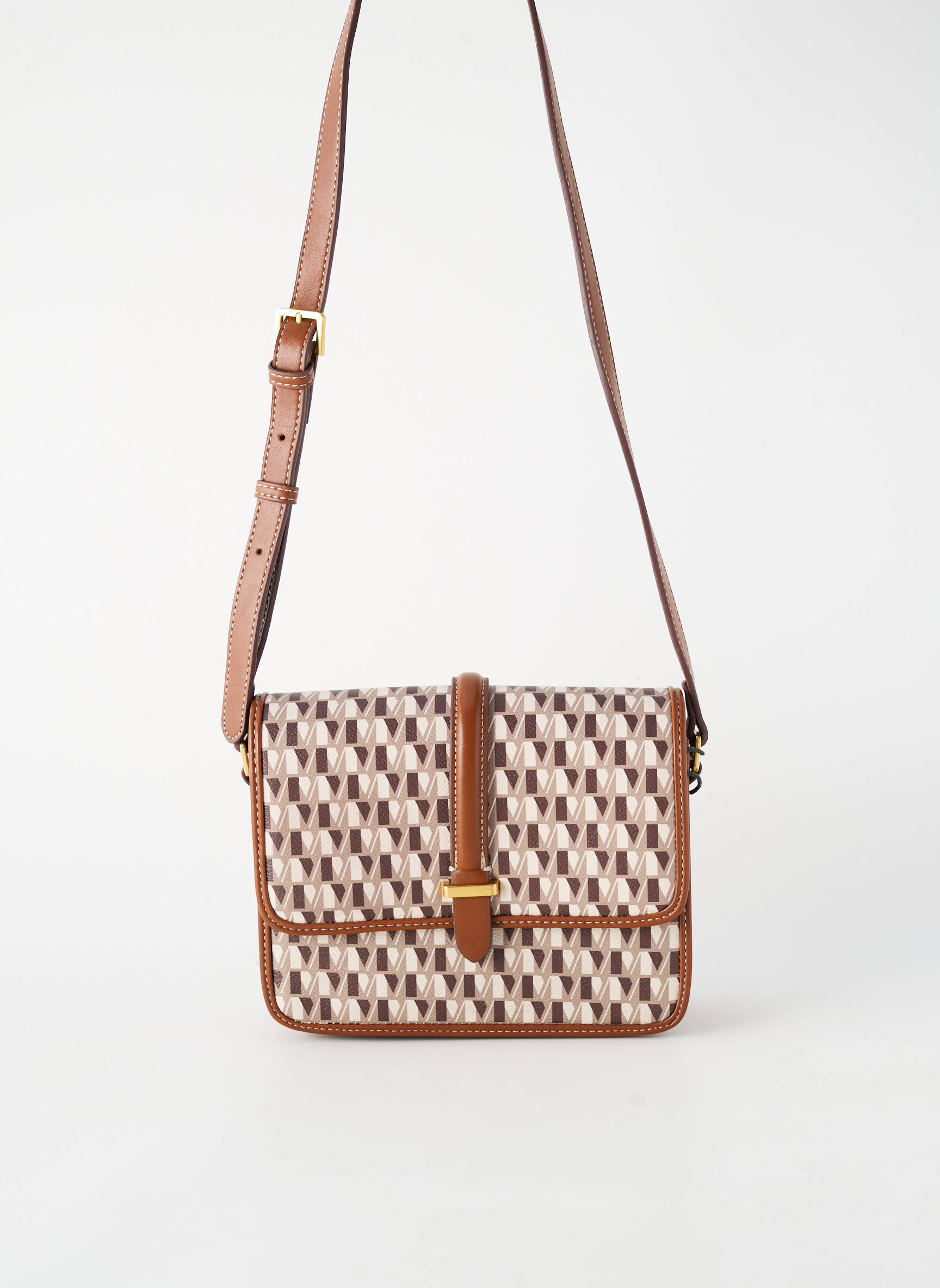 Sac bandoulière marron MANGO femme