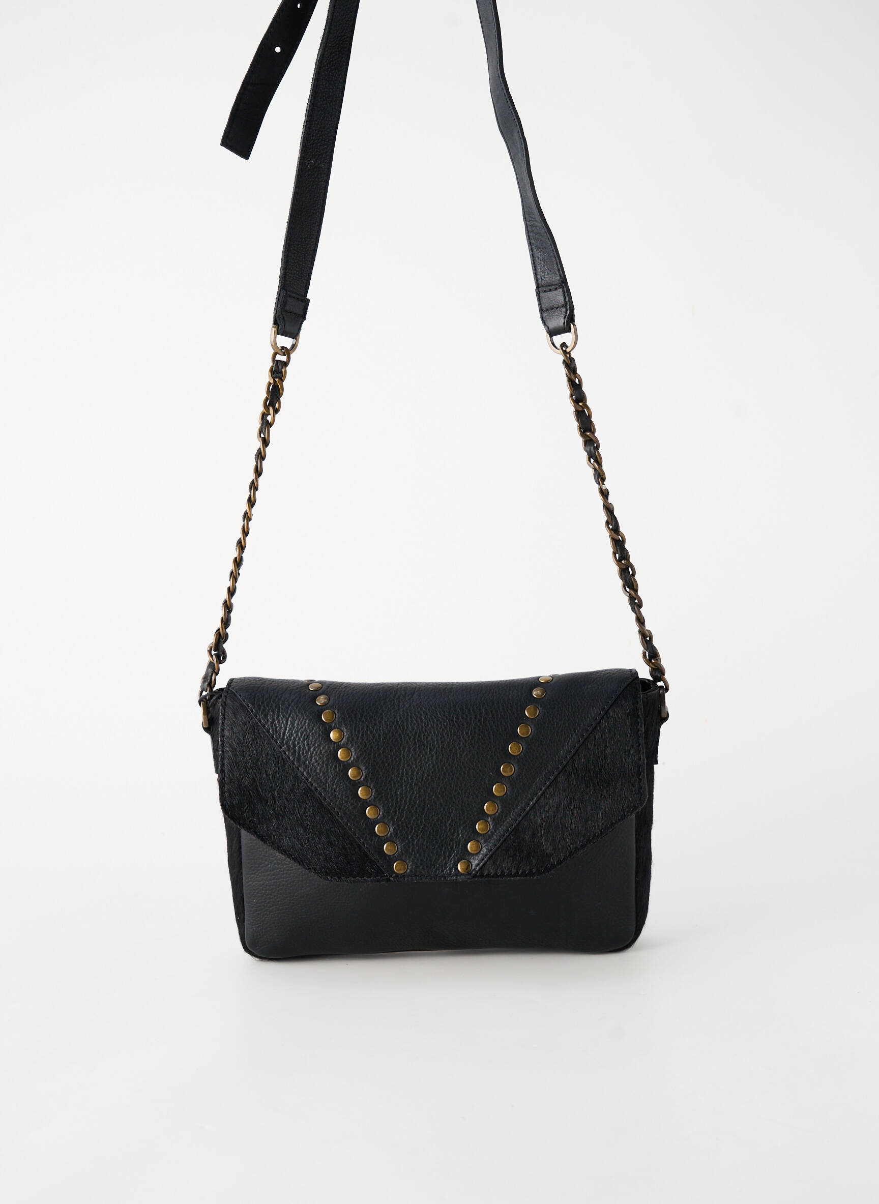 Sac bandoulière noir PIECES femme