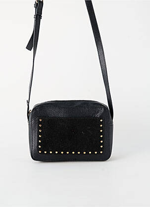 Sac fermeture zippée noir PIECES femme